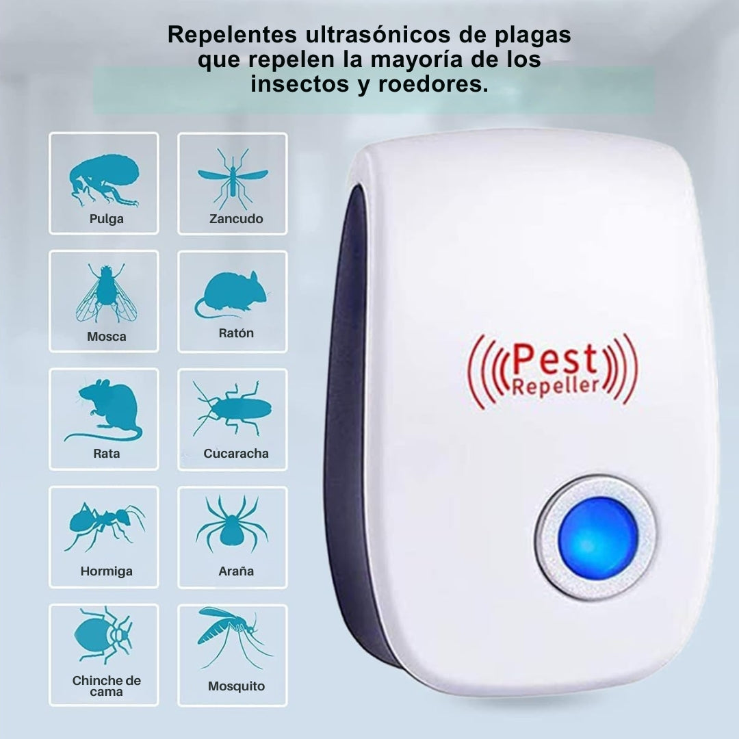 REPELENTE ULTRASÓNICO DE INSECTOS 3 x 1