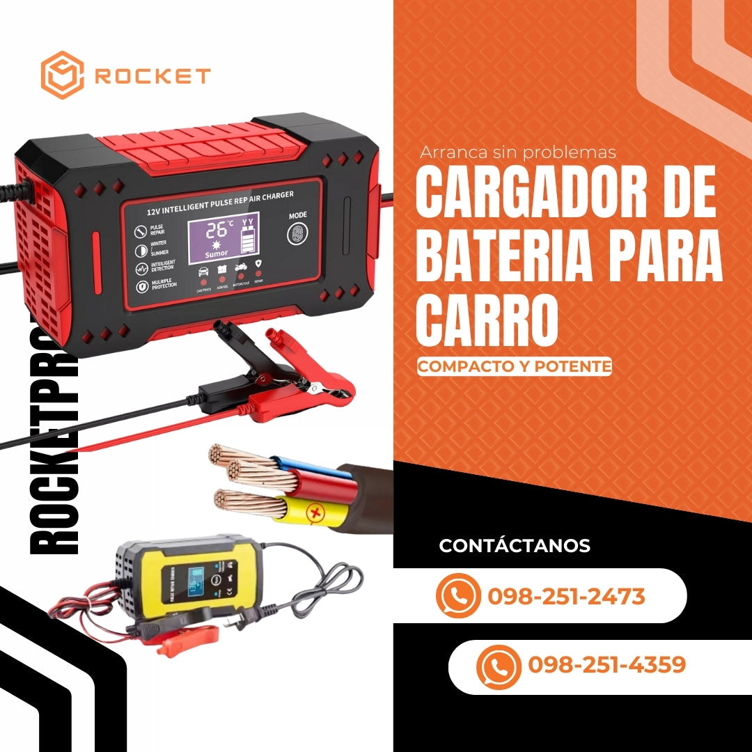 CARGADOR DE BATERIA PARA CARRO