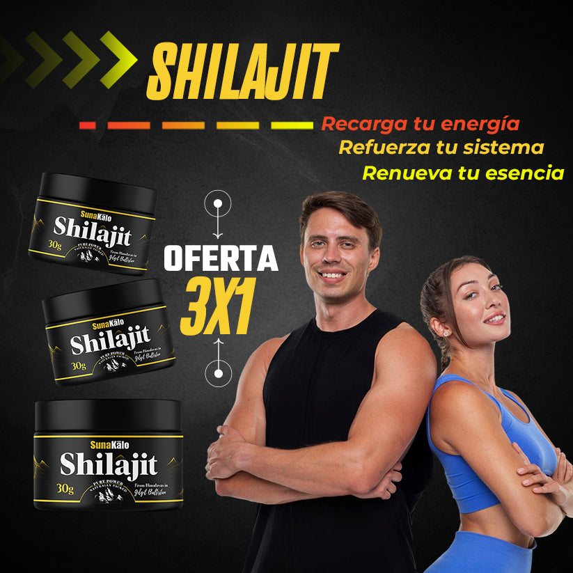 Shilajit – Energía natural, potencia real Oferta 3x1