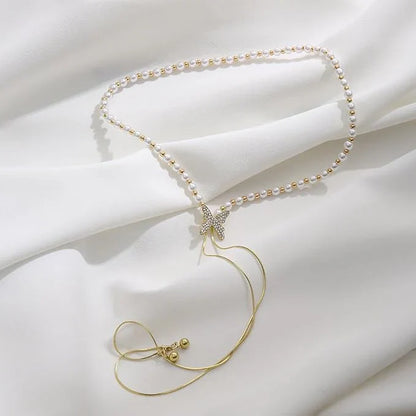 COLLAR PERLA MARIPOSA