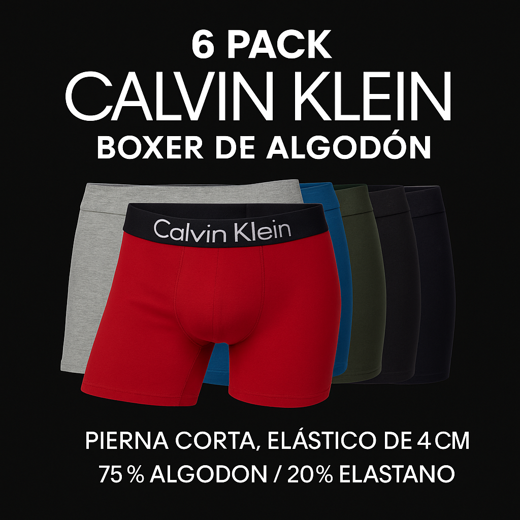 -NUEVO PACK DE 6 BOXER PREMIUM CK