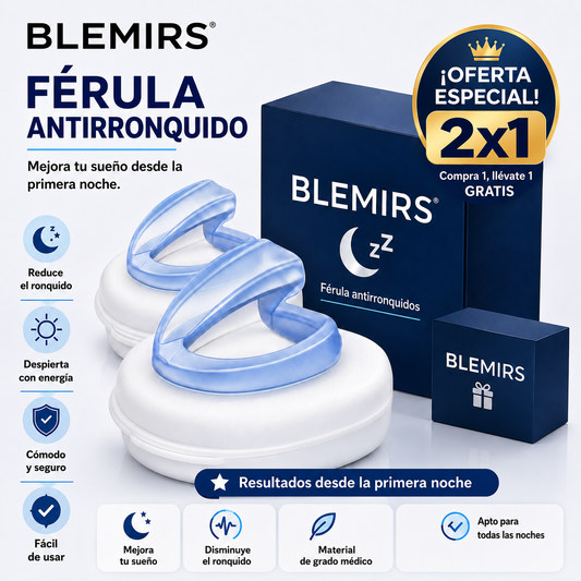 Férula Anti-ronquidos Blemirs 2x1