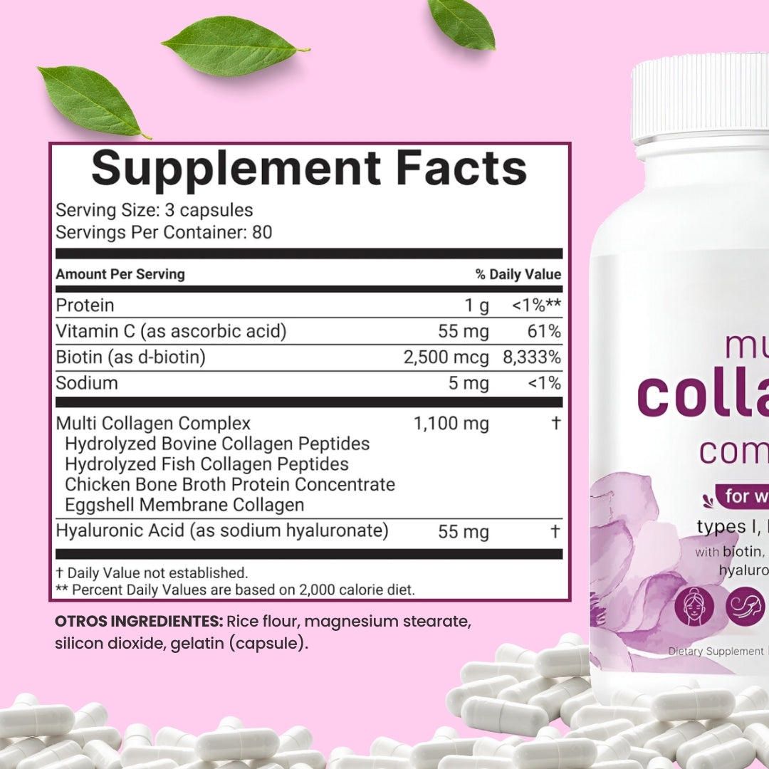 MULTI COLLAGEN PEPTIDES EN CAPSULAS