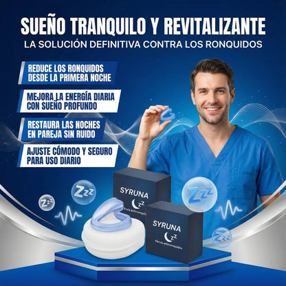 -Silencio Nocturno Syruna para Dormir Antirronquido 2x1